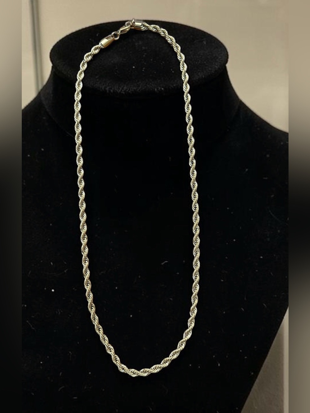 Men’s Gold-Tone Rope Necklace 11in